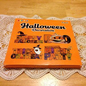 Halloween Decorations, 4 small stand-alone items, features ghost, witch, mummy